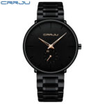 Montre Minimaliste CRRJU 2150 – Couleur Noire